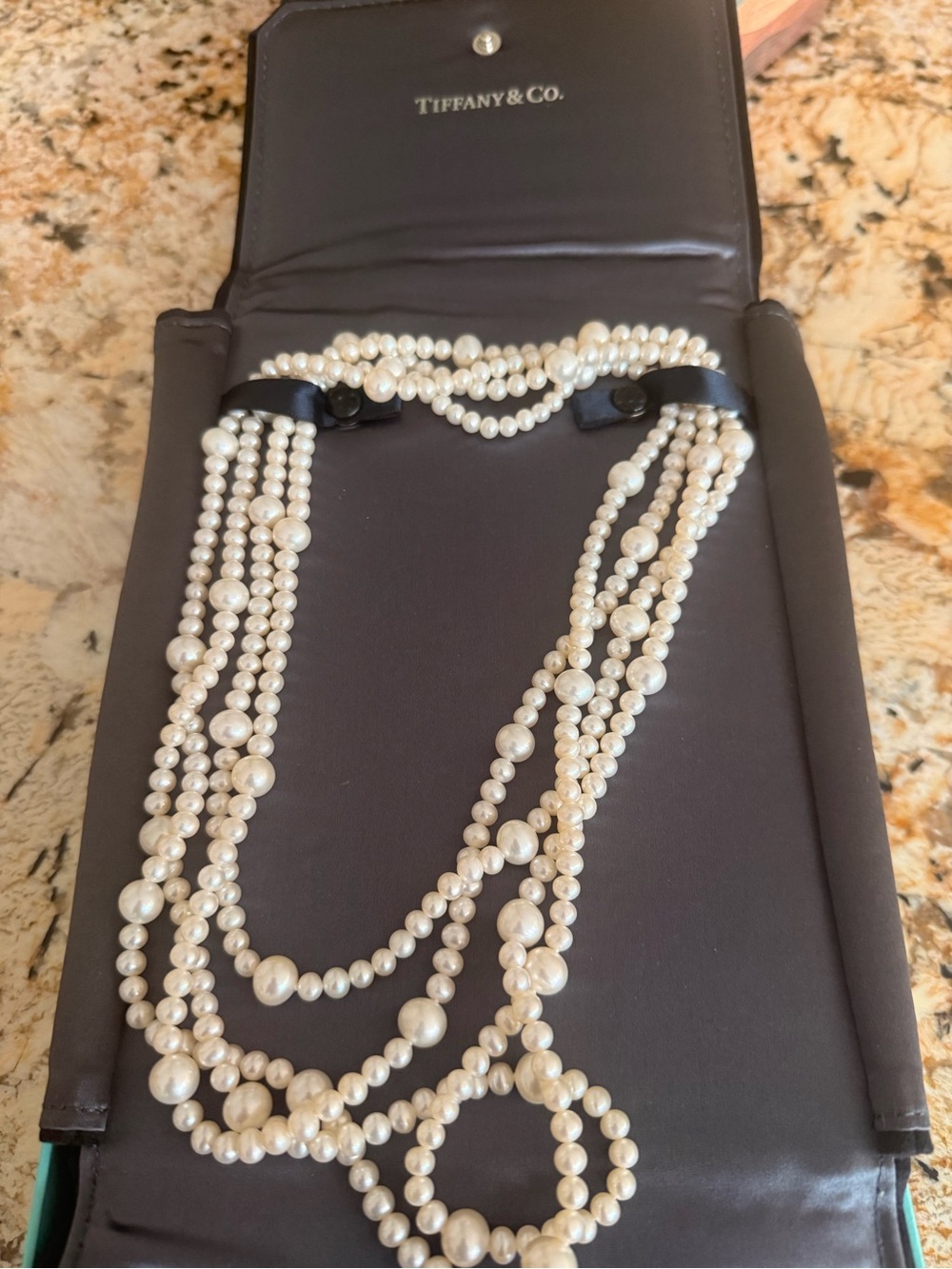 Tiffany & Co. Multi-Strand Cream Pearl Necklace